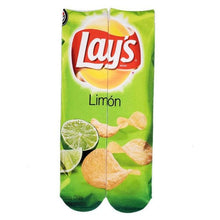 Load image into Gallery viewer, Unisex 3D Print Funny Art Socks Cotton for Lovers with Painting and Snacks Funny Socks Long Kawaii Cute and Cool Gifts for Men And Women