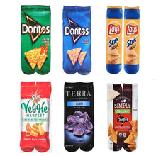 Load image into Gallery viewer, Unisex 3D Print Funny Art Socks Cotton for Lovers with Painting and Snacks Funny Socks Long Kawaii Cute and Cool Gifts for Men And Women