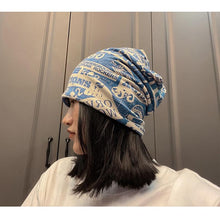 Load image into Gallery viewer, Unisex Beanie Hats Autumn Comfortable Cotton Hat Men Retro Knitted Hat Women Balaclava Sports Kerchief Bobble Hat Spring Knit Slouchy Lightweight Knit Hat Slouch Cap Casual Box Skellies Beanies Thin Bonnet Cap Autumn Casual Beanies Hat