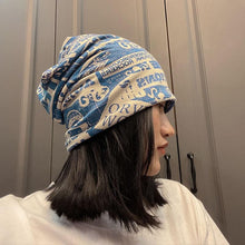 Load image into Gallery viewer, Unisex Beanie Hats Autumn Comfortable Cotton Hat Men Retro Knitted Hat Women Balaclava Sports Kerchief Bobble Hat Spring Knit Slouchy Lightweight Knit Hat Slouch Cap Casual Box Skellies Beanies Thin Bonnet Cap Autumn Casual Beanies Hat