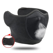 Load image into Gallery viewer, Unisex Breathable Black Half Ski Windproof Sport Mask Face Cover Ear Warmer For Winter Weather Men Running Thermal Masks Scarf Snowboard Ski Mask Neck Warmer