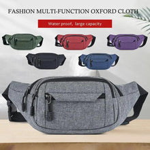 Load image into Gallery viewer, Unisex Casual Crossbody Women Waist Bag Retro Design Large Capacity Canvas Travel Adjustable Phone Bag Fanny Hip Bags Hands-Free Wallets Waist Pack