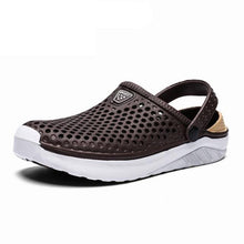 Load image into Gallery viewer, Unisex Fashion Beach Sandals Thick Sole Slipper Waterproof Anti-Slip Sandals Flip Flops Breathable Uppers Quick-Drying Garden Sandals Beach Slippers Slip On Clogs