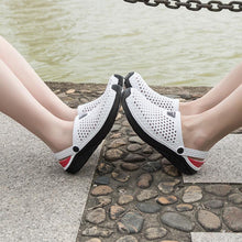 Load image into Gallery viewer, Unisex Fashion Beach Sandals Thick Sole Slipper Waterproof Anti-Slip Sandals Flip Flops Breathable Uppers Quick-Drying Garden Sandals Beach Slippers Slip On Clogs