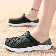 Load image into Gallery viewer, Unisex Fashion Beach Sandals Thick Sole Slipper Waterproof Anti-Slip Sandals Flip Flops Breathable Uppers Quick-Drying Garden Sandals Beach Slippers Slip On Clogs