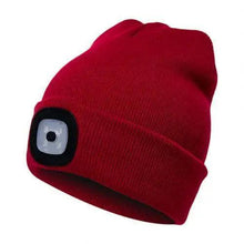 Load image into Gallery viewer, Unisex Fashion LED Light Knitted Hat For Men Women Trendy Elastic Beanie Cap Headlamp Winter Knit Lighted Headlight Headlamp Cap
