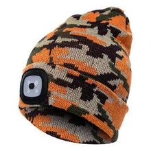 Load image into Gallery viewer, Unisex Fashion LED Light Knitted Hat For Men Women Trendy Elastic Beanie Cap Headlamp Winter Knit Lighted Headlight Headlamp Cap