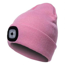 Load image into Gallery viewer, Unisex Fashion LED Light Knitted Hat For Men Women Trendy Elastic Beanie Cap Headlamp Winter Knit Lighted Headlight Headlamp Cap