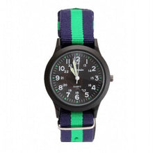 Load image into Gallery viewer, Unisex Fashion Nylon Fabric Kids Children Watch Sport Thin Students Canvas Quartz Dress Wristwatch Military Time Watch Field Outdoor Sport Mens Wristwatch With Slip-Thru Nylon Band