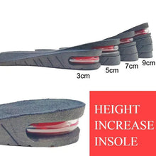 Load image into Gallery viewer, Unisex Height Increase Air Cushion 3-9cm Height Adjustable Cut Shoe Heel Insert Makes You Taller Foot Shoes Support
