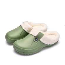 Load image into Gallery viewer, Unisex Home Winter Clogs Indoor Fur Warm Slippers For Women New Fashion Footwear Winter Slippers Home House Shoes Warm Plush Fleece Lining Garden Clogs Outdoor Indoor Clogs