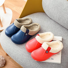 Load image into Gallery viewer, Unisex Home Winter Clogs Indoor Fur Warm Slippers For Women New Fashion Footwear Winter Slippers Home House Shoes Warm Plush Fleece Lining Garden Clogs Outdoor Indoor Clogs