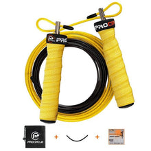 Load image into Gallery viewer, Unisex Jump Rope Speed Weighted Jump Ropes Adjustable Wire Skipping Rope Cable Ball Bearings Regular Rope With Extra Speed Cable Ball Bearings Anti-Slip Handle For Double Unders Outdoor Workout