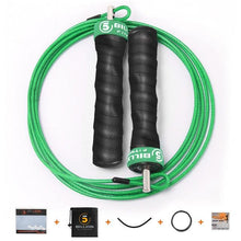 Load image into Gallery viewer, Unisex Jump Rope Speed Weighted Jump Ropes Adjustable Wire Skipping Rope Cable Ball Bearings Regular Rope With Extra Speed Cable Ball Bearings Anti-Slip Handle For Double Unders Outdoor Workout