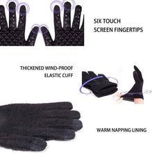 Load image into Gallery viewer, Unisex Knit 360° Whole Palm Touchscreen Antislip Gloves