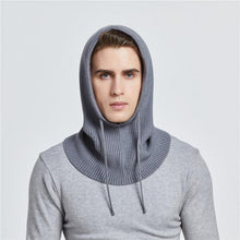 Load image into Gallery viewer, Unisex Knit Scarf Hood Hat Winter Women Cashmere Beanie Bonnet Lady Wool Neck Protect Balaclava Skellies Men Hooded Fashion Balaclava Shawl Women Winter Hat Soft Knitted Hooded Neck Collar Cap Beanie Hat Warm Scarf Unisex Bonnet Hooded Sc