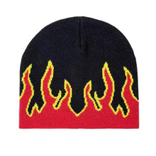 Load image into Gallery viewer, Unisex Modern Fire Design Soft Warm Beanies Comfortable Winter One Size Caps For Men And Women