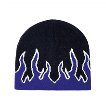 Load image into Gallery viewer, Unisex Modern Fire Design Soft Warm Beanies Comfortable Winter One Size Caps For Men And Women