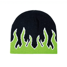 Load image into Gallery viewer, Unisex Modern Fire Design Soft Warm Beanies Comfortable Winter One Size Caps For Men And Women