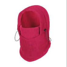 Load image into Gallery viewer, Unisex Polar Fleece Hood Hat Casual Beanie Ski Snow Cap Snood Scarf Warmer Thermal Neckerchief Drawstring Soft Balaclava Pullover Knitted Beanie for Adults Men Women Ski Caps New Balaclava Party Mask Hat Caps For Skiing Bicycle Cycling Outdoor Headwarmer