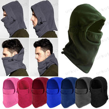Load image into Gallery viewer, Unisex Polar Fleece Hood Hat Casual Beanie Ski Snow Cap Snood Scarf Warmer Thermal Neckerchief Drawstring Soft Balaclava Pullover Knitted Beanie for Adults Men Women Ski Caps New Balaclava Party Mask Hat Caps For Skiing Bicycle Cycling Outdoor Headwarmer
