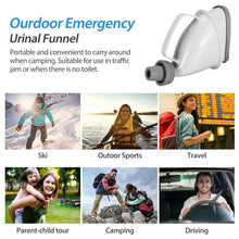 Load image into Gallery viewer, Unisex Potty Pee Funnel Adult Emergency Urinal Device