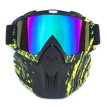 Load image into Gallery viewer, Unisex Snowboard Glasses Snowmobile Skiing Goggles For Men Women Windproof Sunglasses With Detachable Mask