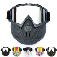 Load image into Gallery viewer, Unisex Snowboard Glasses Snowmobile Skiing Goggles For Men Women Windproof Sunglasses With Detachable Mask