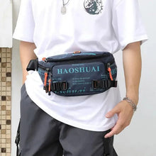 Load image into Gallery viewer, Unisex Stylish Multiple Pockets Fanny Pack Men Waist Packs Travel Adjustable Waist Band Outdoor Portable Modern Fanny Bag