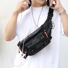 Load image into Gallery viewer, Unisex Stylish Multiple Pockets Fanny Pack Men Waist Packs Travel Adjustable Waist Band Outdoor Portable Modern Fanny Bag