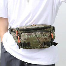 Load image into Gallery viewer, Unisex Stylish Multiple Pockets Fanny Pack Men Waist Packs Travel Adjustable Waist Band Outdoor Portable Modern Fanny Bag