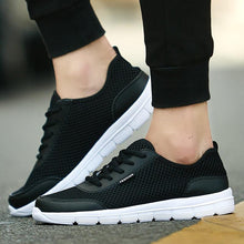 Load image into Gallery viewer, Unisex Summer Sneakers Breathable Casual Shoes Couple Fashion Lace Up Mens Mesh Flats Comfortable Walking Footwear Fashion New Lightweight Casual Sneakers