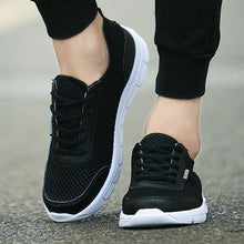Load image into Gallery viewer, Unisex Summer Sneakers Breathable Casual Shoes Couple Fashion Lace Up Mens Mesh Flats Comfortable Walking Footwear Fashion New Lightweight Casual Sneakers