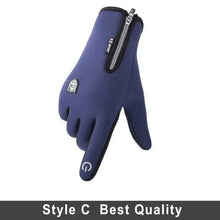 Load image into Gallery viewer, Unisex Winter Blue Touch Screen Gloves Windproof Men And Women Ski Touchscreen Texting Gloves Autumn Warm And Soft Anti Slip Gloves For Cold Weathers