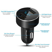 Load image into Gallery viewer, Universal 15W/3.1A Dual USB Car Charger