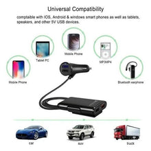 Load image into Gallery viewer, Universal 4 Ports USB Car Charger