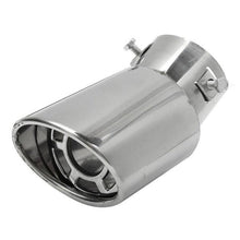 Load image into Gallery viewer, Universal Car Muffler Tip Round Stainless Steel Pipe Chrome Tail Muffler Tip Pipe Silver Exhaust Tail Pipe Diameter Stainless Steel Chrome Effect Car Muffler Tips Car Accessories Muffler Universal Stainless Steel For Cars