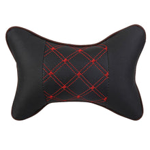 Load image into Gallery viewer, Universal Car Neck Pillows PVC Leather Breathable Mesh Auto Car Neck Rest Headrest Cushion Headrest Pillow Pillow Neck Pillows PU & Cloth Excellent Durability Auto Safety Car Headrest Breathe Seat Head Neck Rest Pillow Universal Fit For All Vehicles