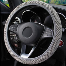 Load image into Gallery viewer, Universal Car Steering Wheel Cover Leather Car steering sleeve Car Accessories Auto Steering-Wheel covers Auto Upholstery Steering Wheel Cover Non-Slip Car Wheel Cover Protector Breathable Microfiber Universal Wheel Cover Wear-resistant Anti-slip Cover