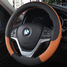 Load image into Gallery viewer, Universal Car Steering Wheel Cover Leather Car steering sleeve Car Accessories Auto Steering-Wheel covers Auto Upholstery Steering Wheel Cover Non-Slip Car Wheel Cover Protector Breathable Microfiber Universal Wheel Cover Wear-resistant Anti-slip Cover