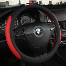 Load image into Gallery viewer, Universal Car Steering Wheel Cover Leather Car steering sleeve Car Accessories Auto Steering-Wheel covers Auto Upholstery Steering Wheel Cover Non-Slip Car Wheel Cover Protector Breathable Microfiber Universal Wheel Cover Wear-resistant Anti-slip Cover