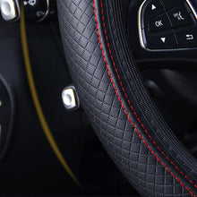 Load image into Gallery viewer, Universal Car Steering Wheel Cover Skid Proof Auto Car Steering Wheel Cover Auto Steering- Wheel Cover Microfiber Leather Viscose Breathable Anti-Slip Anti-Slip Embossing Leather Car-styling Car Accessories