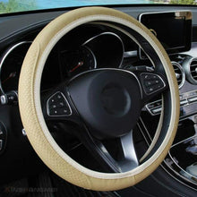 Load image into Gallery viewer, Universal Car Steering Wheel Cover Skid Proof Auto Car Steering Wheel Cover Auto Steering- Wheel Cover Microfiber Leather Viscose Breathable Anti-Slip Anti-Slip Embossing Leather Car-styling Car Accessories