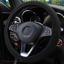Load image into Gallery viewer, Universal Ice Silk Steering Wheel Cover Wear-resistant Anti-slip Car Accessories Microfiber Breathable Ice Silk Steering Wheel Cover Gear Handbrake Breathable Anti-Slip Warm Steering Wheel Cover Winter Cool Summer Cover Interior