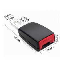 Load image into Gallery viewer, Universal Seat Belt Cover Car Safety Belt Extender 3 Size Seat Belt Extension Plug Buckle Seatbelt Clip Automotive Metal Seat Belt Buckle Alarm Stopper Auto Accessories Car Seat Belt Clip Universal Seat Belt Buckle Auto Metal Seat Belts Clip