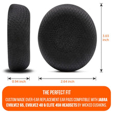 Load image into Gallery viewer, Upgraded Jabra Evolve2 65 Earpads - WC PadZ Evolve2 65