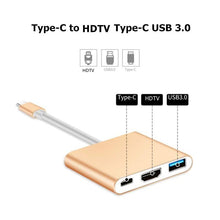 Load image into Gallery viewer, USB C to HDMI 4K VGA Adapter Compatible VGA USB C 3.0 Hub Adapter Charging Power PD Port Compatible For TV Laptop Projector