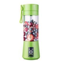 Load image into Gallery viewer, USB Electric Juicer Mini Portable Blender Electric Usb Juice Maker Juicer Bottle Blender Grinder Mixer Rechargeable Juicer Bottle Fruit Mixers Fruit Extractors Multifunction Juice Maker Machine Blender Smoothies