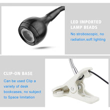 Load image into Gallery viewer, USB LED Desk Lamp With Clip Flexible Table Lamp For Book Reading Study Office Bedside Work Children Night Light For Home Decorative Table Lamp Cute Study Lamps for Bedroom Décor