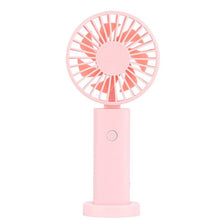 Load image into Gallery viewer, USB Mini Fan Portable Pocket Fan Cartoon Handheld Desktop Rechargeable Standing Fan Three Gear Wind Speed Regulation Battery Operated USB Small Fan with 3 Speeds for Home Office Car Outdoor Travel